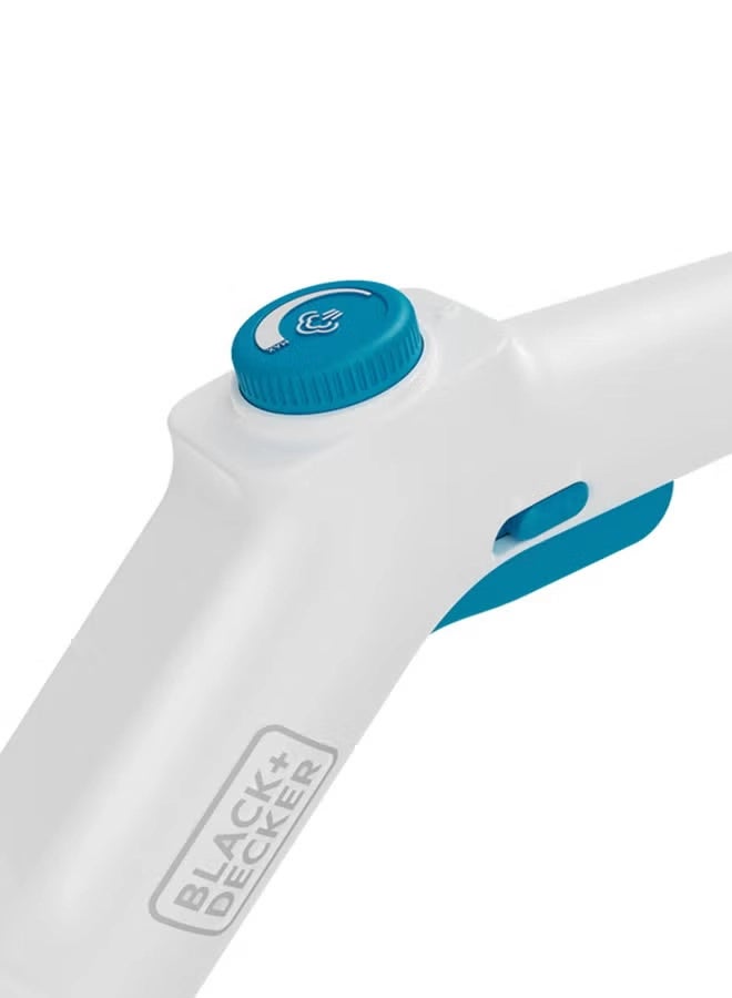 بلاك آند ديكر منظف ​​بخاري مضغوط - ضغط 4 بار - خزان سعة 1.2 لتر - رأس دوار 180 درجة - يقضي على 99.9% من الجراثيم - 8 ملحقات - مناسب لجميع أنواع الأرضيات المغلقة - أبيض/أزرق - صديق للبيئة - 2000 واط - BHSMP2008-GB - Image 4